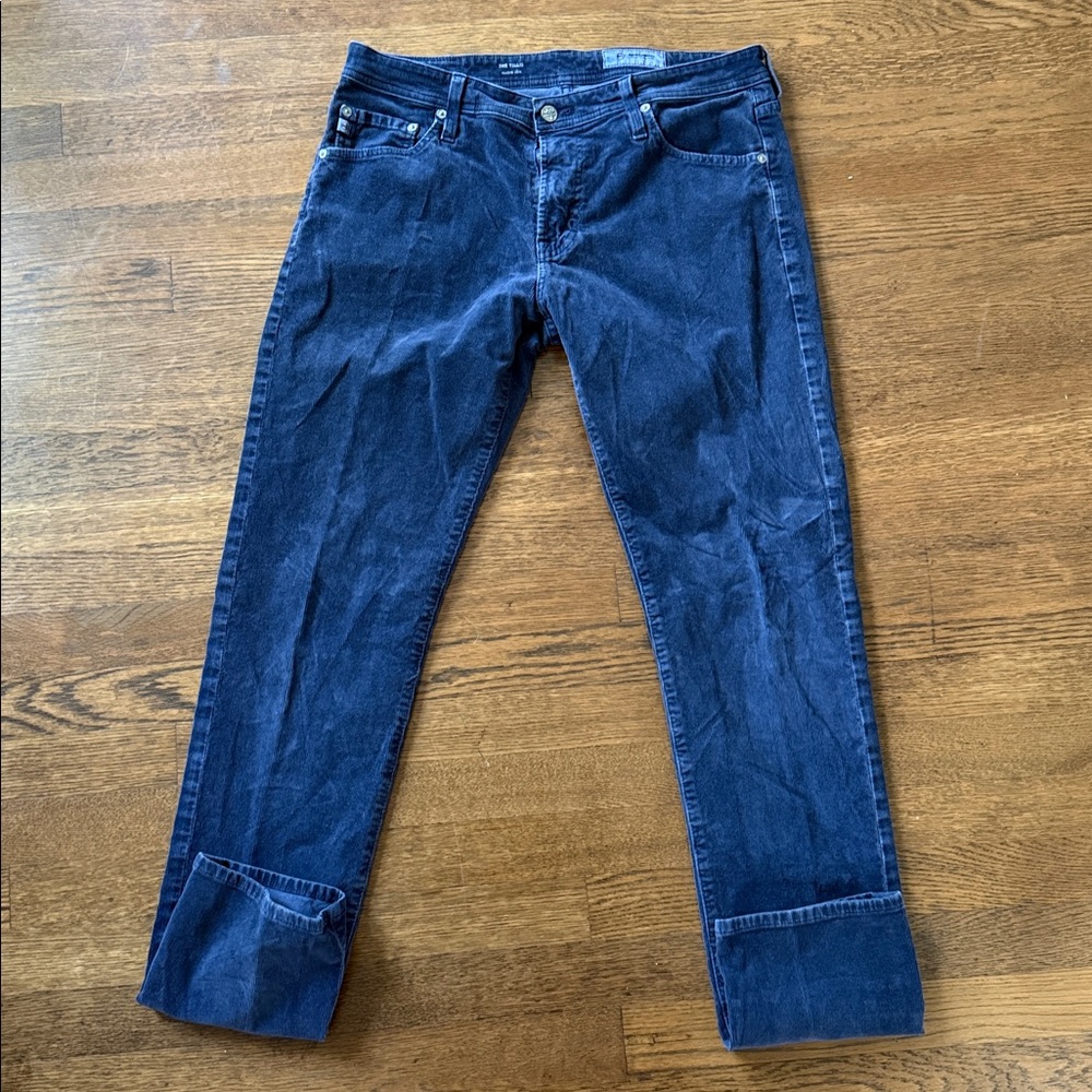 Ag Adriano Goldschmied Gray Corduroy Pants